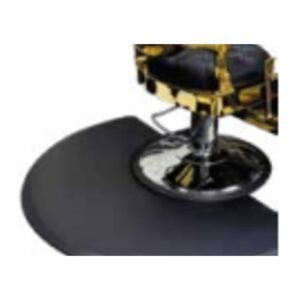 Alfombrilla semicircular para silla de barbería 92 x 150 cm