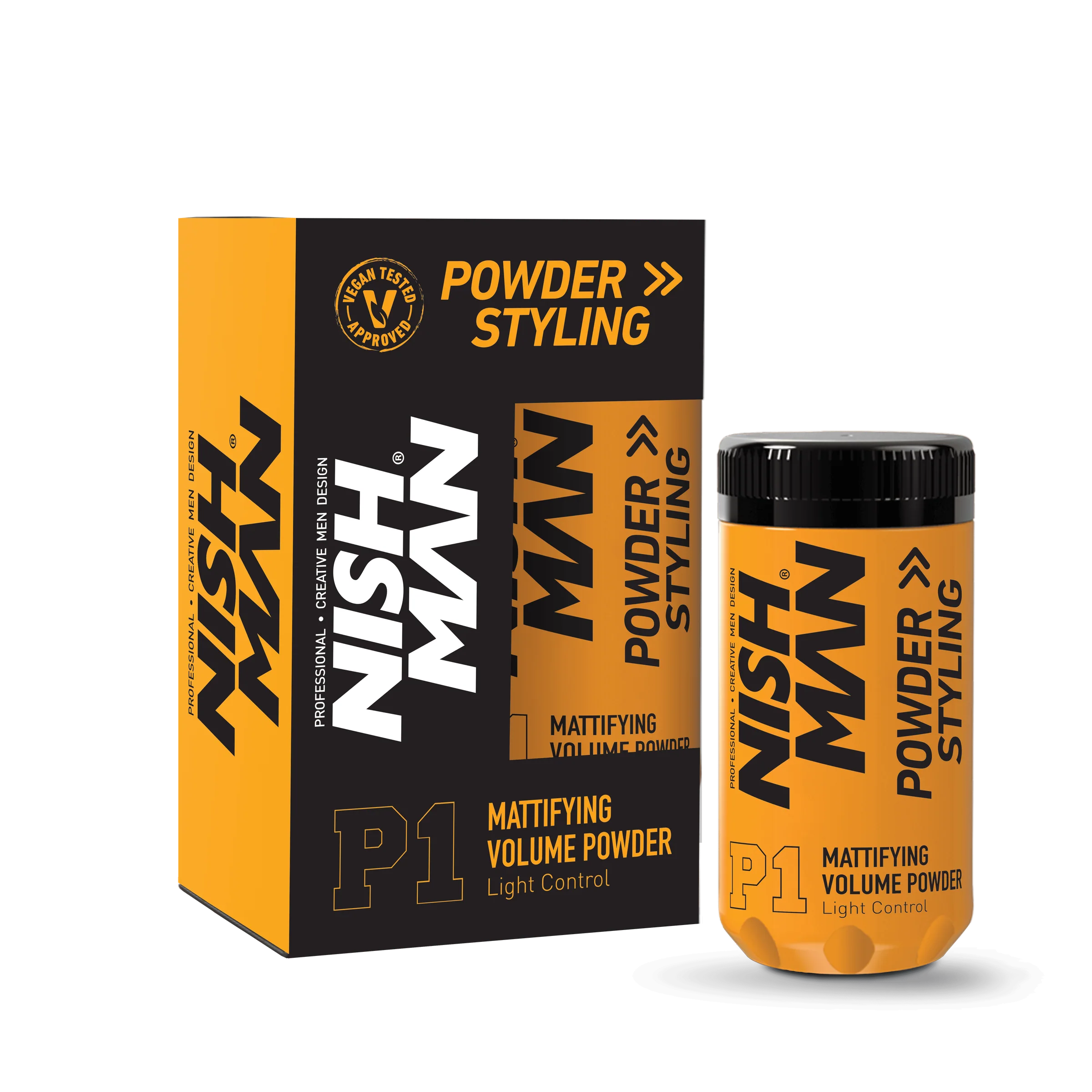 Cera en polvo para cabello Nishman P1 de 20 g con acabado mate y volumen