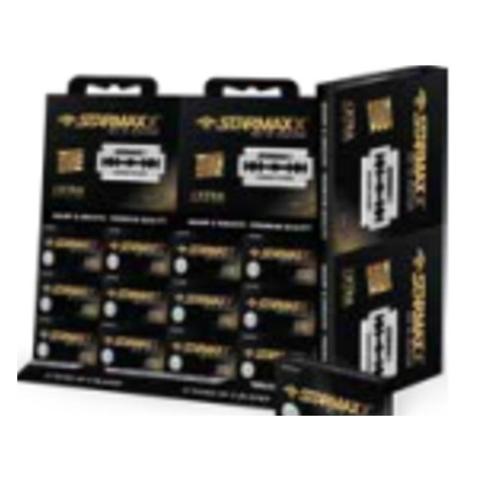 Cuchillas de afeitar Starmaxx Platino enteras display colgante x 60
