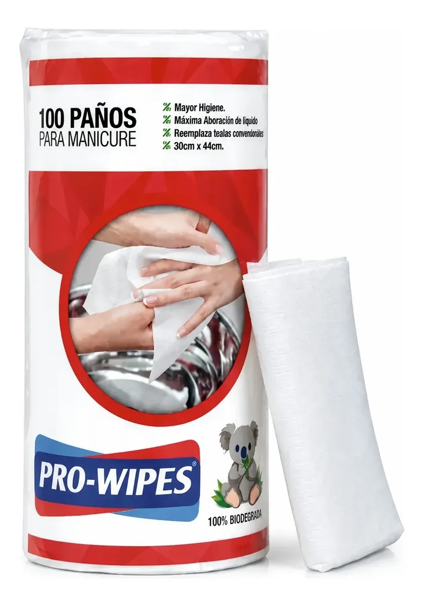 Paños desechables Pro-Wipes x 100 (30 x 44 cm)