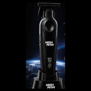 Patillera Nishman Precision Trimmer negra digital JH-846