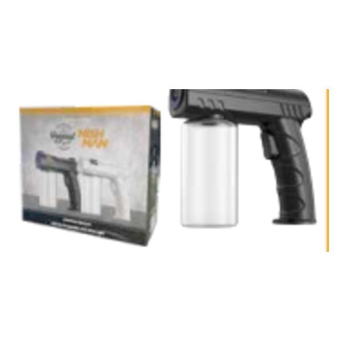 Pistola nano pulverizadora negra con interruptor mecánico