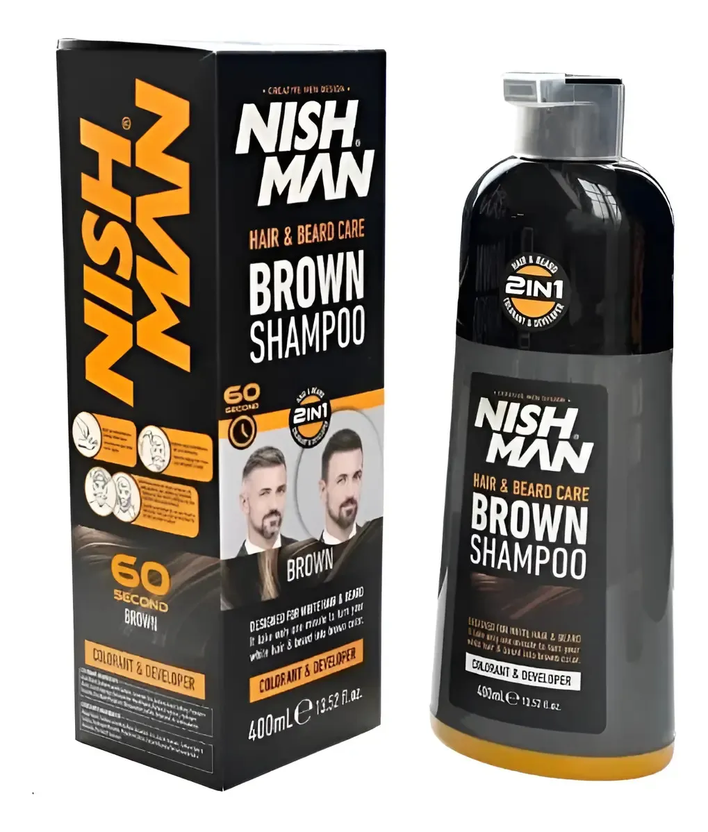 Shampoo colorante café Nishman 2 in Brown 400 ml