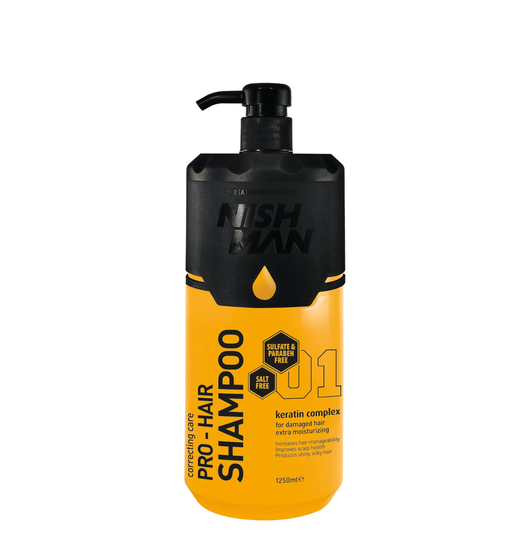 Shampoo Nishman Pro Keratin 01 de 1.250 ml