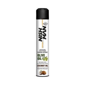 Spray de silicona para cabello Nishman Olive 400 ml